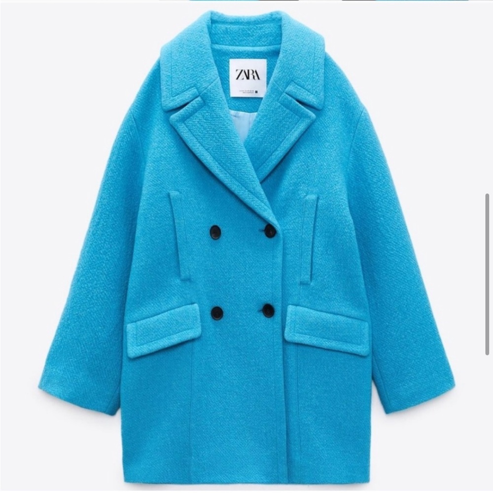 Oversized double breasted coat